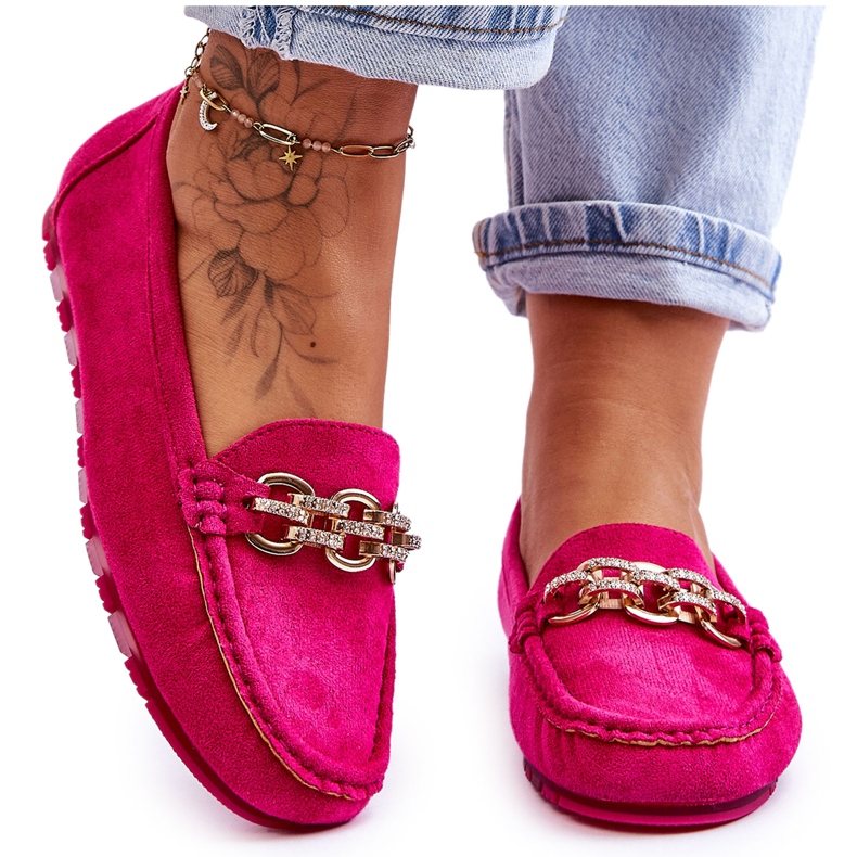 Mocasini din piele intoarsa pentru dama Fuchsia Sorento roz Mocasini din piele intoarsa pentru dama Fuchsia Sorento roz