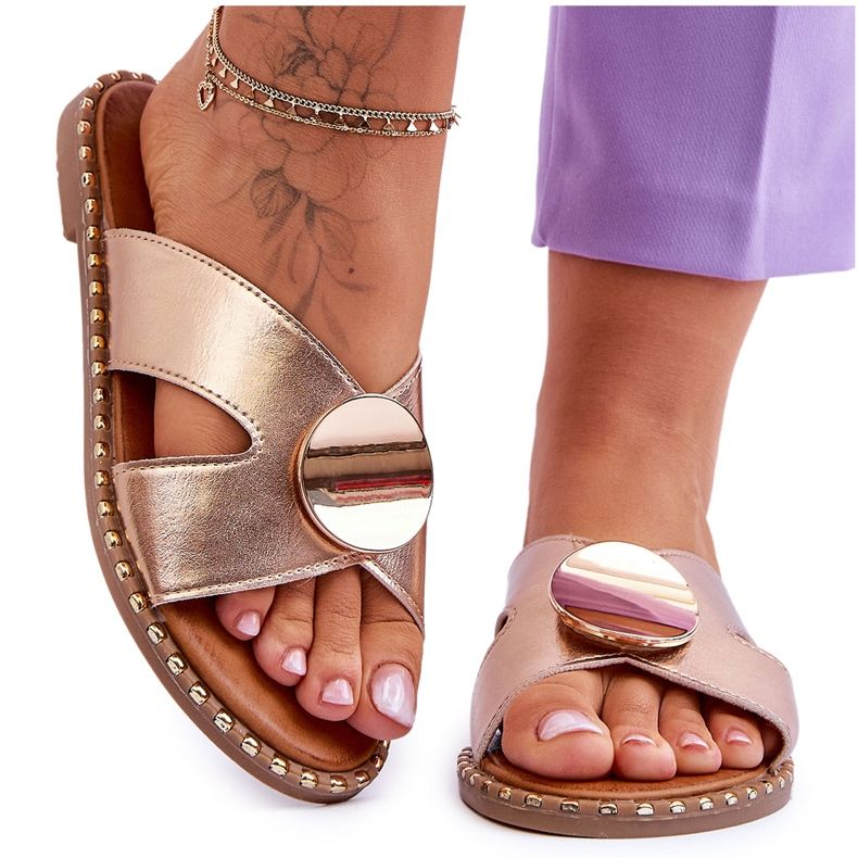 Vinceza Tocuri plate Kenley aurii de damă de aur