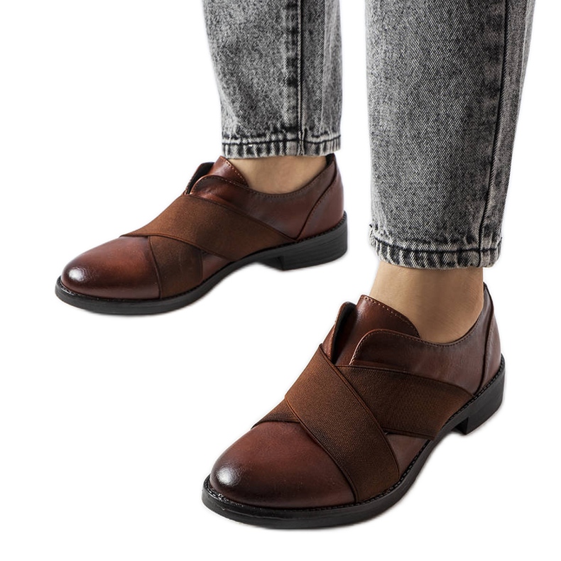 Brogues bej LS5379 Taupe maro