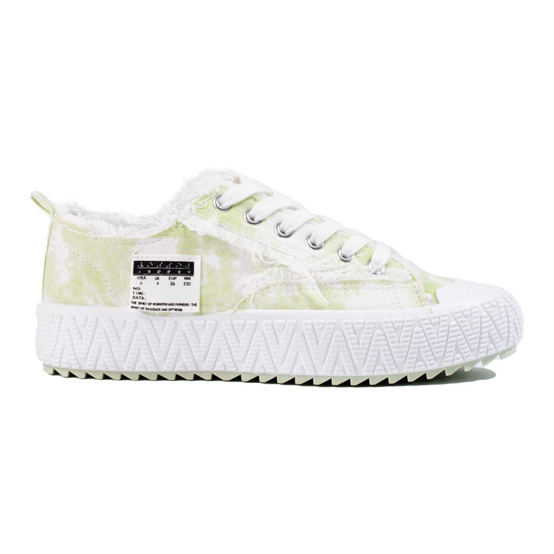 Adidași cu platformă Shelovet alb și verde