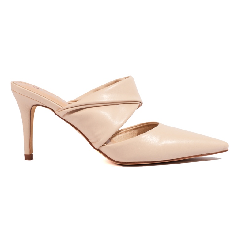 Sandale bej cu toc stiletto de la Shelovet