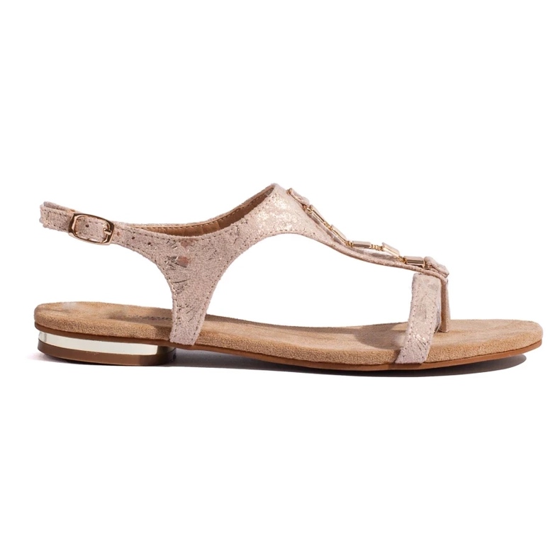 Sandale plate roz Shelovet