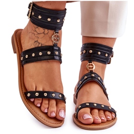 Sandale Unice De Dama Cu Stud Negru Selina Sandale Unice De Dama Cu Stud Negru Selina