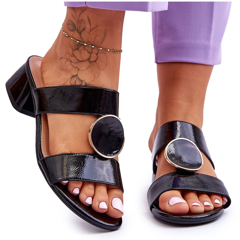 Tocuri elegante Sergio Leone KL310 Negru