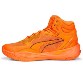 Pantofi Puma Playmaker Pro Mid Laser M 378327 01 portocale Pantofi Puma Playmaker Pro Mid Laser M 378327 01 portocale