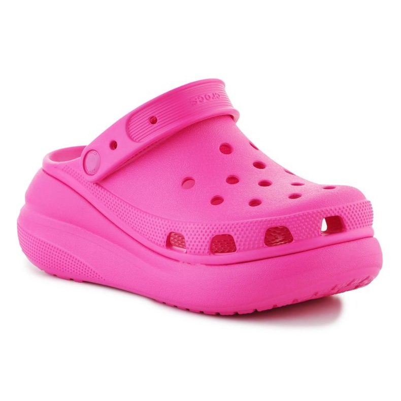 Saboți Crocs Classic Crush W 207521-6UB roz