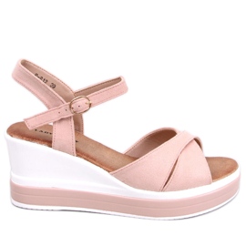 Sandale cu pană de la Winkler Pink roz Sandale cu pană de la Winkler Pink roz