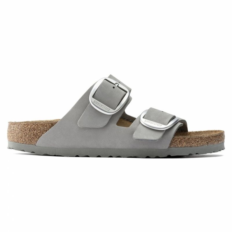 Papuci Birkenstock Arizona cu cataramă mare W 1022154 gri