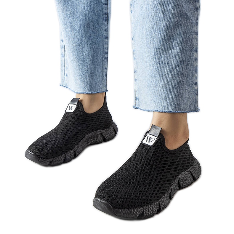 Tenisi negri cu slip-on de la Yellville negru