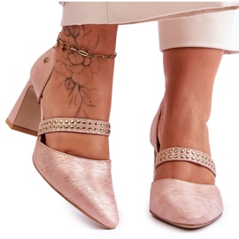 Pompi Piele Cu Curea Maciejka 05950-33 Roz Pompi Piele Cu Curea Maciejka 05950-33 Roz