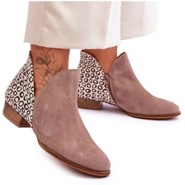 Cizme Maciejka Piele Cu Pete 04091-55 Bej Inchis Cizme Maciejka Piele Cu Pete 04091-55 Bej Inchis