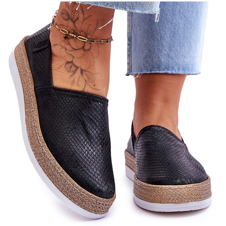Espadrile din Piele Mocasini Big Star LL276002 Negru Espadrile din Piele Mocasini Big Star LL276002 Negru