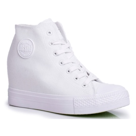 Adidași pentru femei Big Star White FF274A192 alb