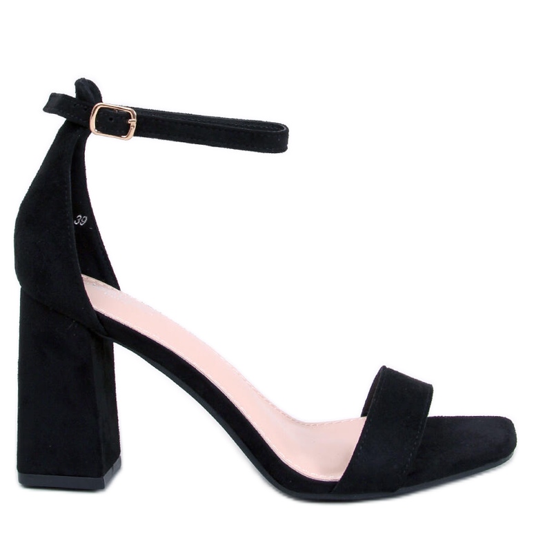 Aisha Sandale negre cu toc negru