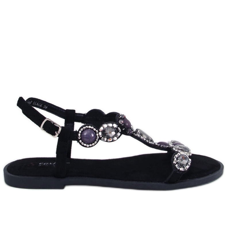 Seastar Jolene Sandale negre cu margele negru