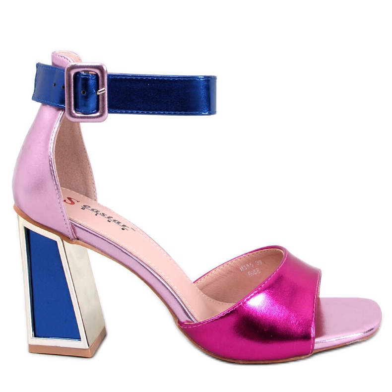 Seastar Sandale cu toc geometric de la Marshmello Rose roz Seastar Sandale cu toc geometric de la Marshmello Rose roz