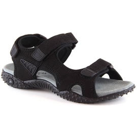 Sandale sport cu velcro negre American Club negru Sandale sport cu velcro negre American Club negru