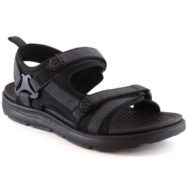 Sandale cu velcro pentru bărbați News 5623 negru Sandale cu velcro pentru bărbați News 5623 negru