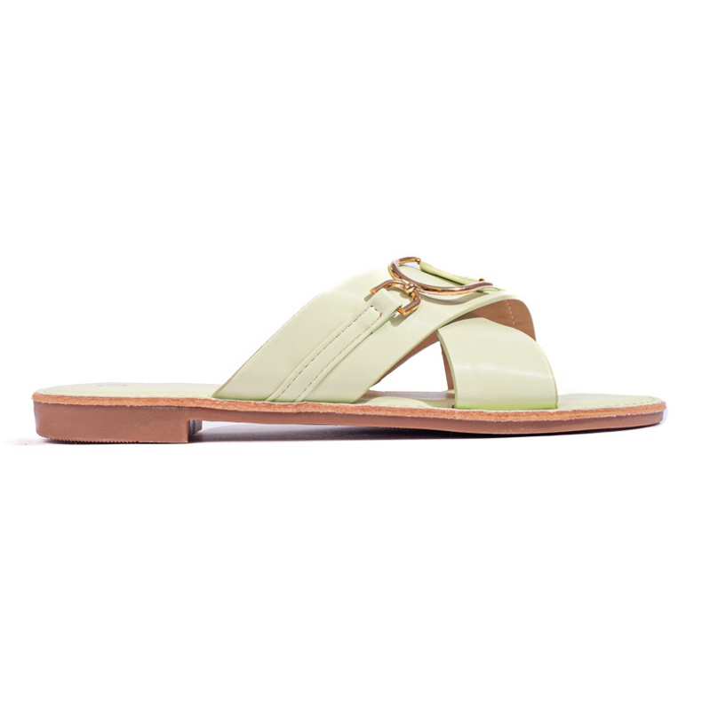 Papuci Shelovet verzi de dama verde