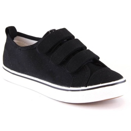Adidași cu velcro News Jr EVE408B negri negru