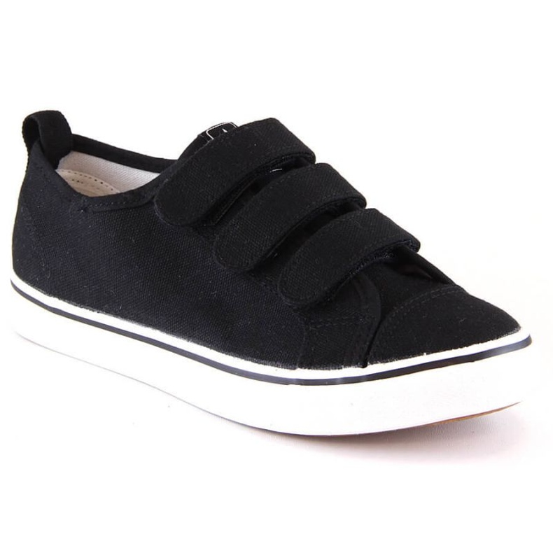 Adidași cu velcro News Jr EVE408B negri negru