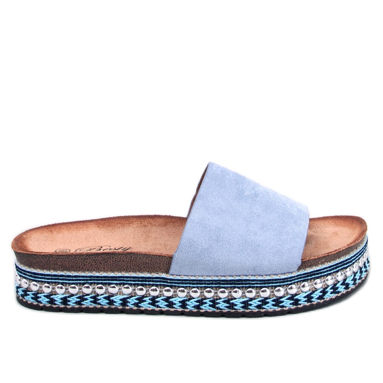 BM Sandale impodobite Donnie Blue albastru