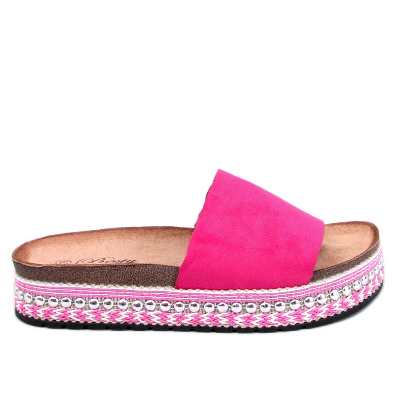 BM Flip-flops cu tălpi decorate de la Donnie Fuchsia roz BM Flip-flops cu tălpi decorate de la Donnie Fuchsia roz