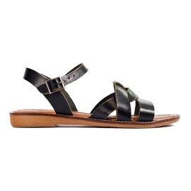 W. Potocki Sandale de dama din piele Potocki neagra negru W. Potocki Sandale de dama din piele Potocki neagra negru