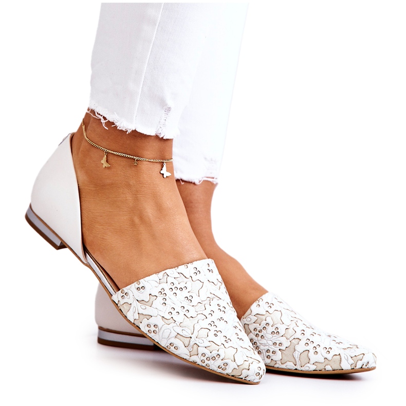 Balerini eleganti din piele Laura Messi 1110 Bej Balerini eleganti din piele Laura Messi 1110 Bej