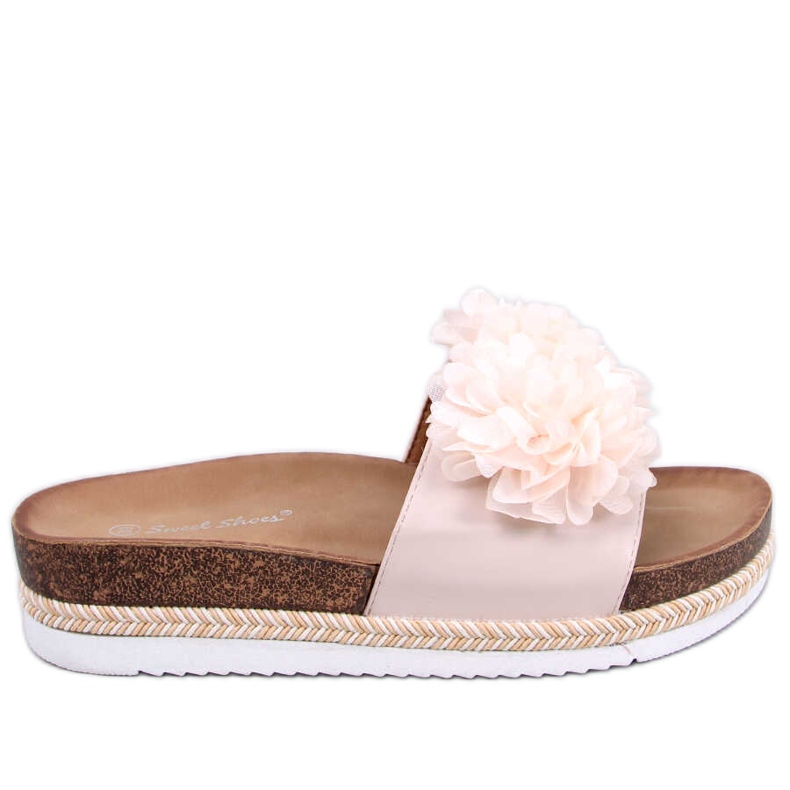 Papuci South Beige Flower bej Papuci South Beige Flower bej