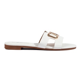 Papuci eleganti de dama alb Shelovet Papuci eleganti de dama alb Shelovet