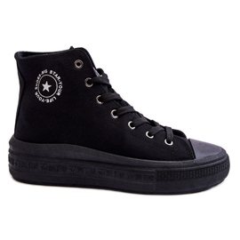 Pantofi de damă înalți Big Star LL274A182 Negri negru