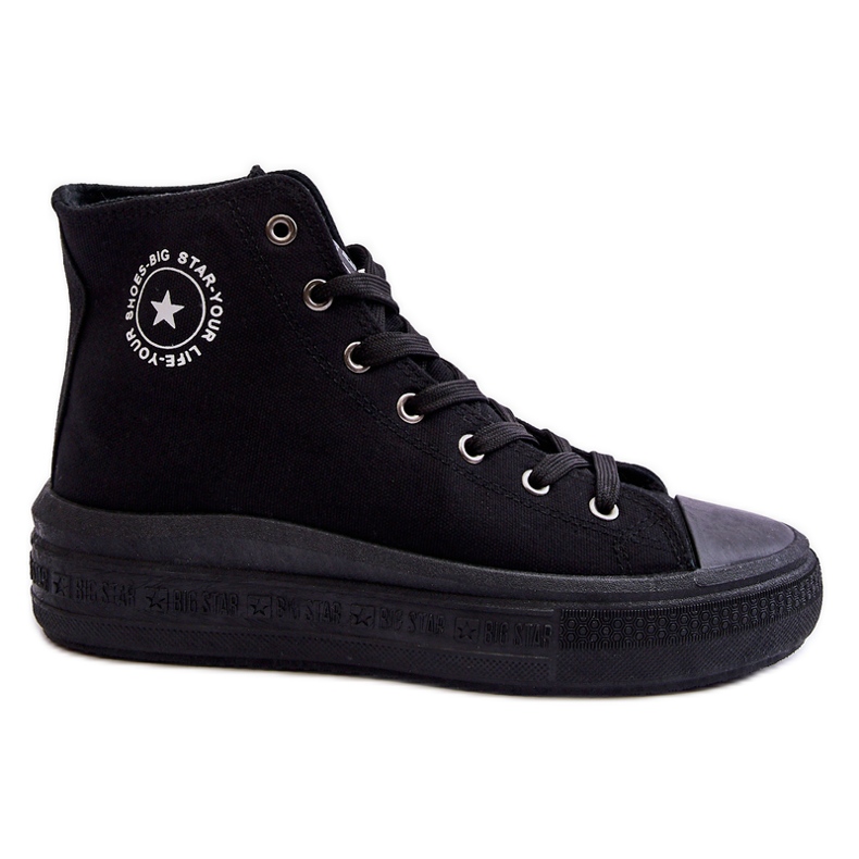Pantofi de damă înalți Big Star LL274A182 Negri negru