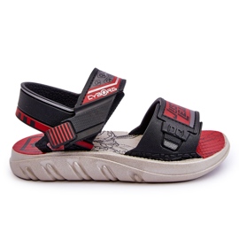 Sandale Copii Grendene Kids JJ385011 Negru și Roșu Sandale Copii Grendene Kids JJ385011 Negru și Roșu