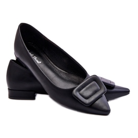 WS1 Balerini Clasici Cu Decorat Rivea Neagra negru WS1 Balerini Clasici Cu Decorat Rivea Neagra negru