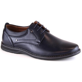 Pantofi eleganti cu siret pentru barbati bleumarin News 4092 albastru