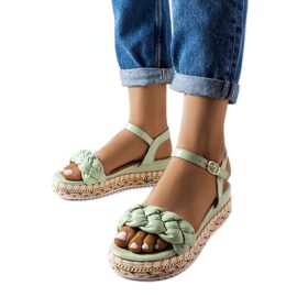 Inna Sandale cu platformă Katrin verzi verde Inna Sandale cu platformă Katrin verzi verde