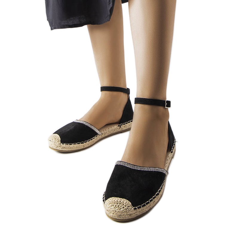 Espadrile negre Licia negru