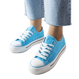 Inna Tenisi albaștri cu platformă Freestyle albastru Inna Tenisi albaștri cu platformă Freestyle albastru