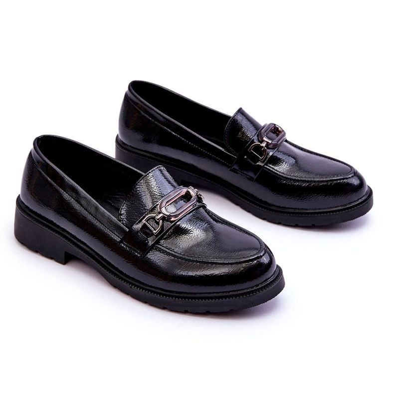 S.Barski Mocasini Lacuiti Mocasini Cu Decorat Maura Neagra negru