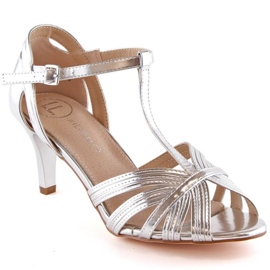 Sandale cu toc inalt Filippo M DS4301 argint