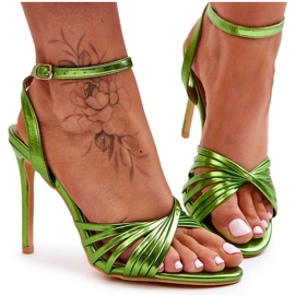 Sandale de damă verzi cu toc înalt My Darling verde Sandale de damă verzi cu toc înalt My Darling verde