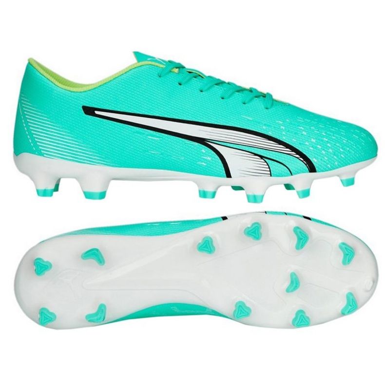 Pantofi de fotbal Puma Ultra Play FG/AG M 107224 03 verde verde