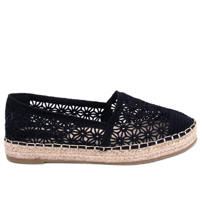 Espadrile ajurate din Terian Black negru Espadrile ajurate din Terian Black negru