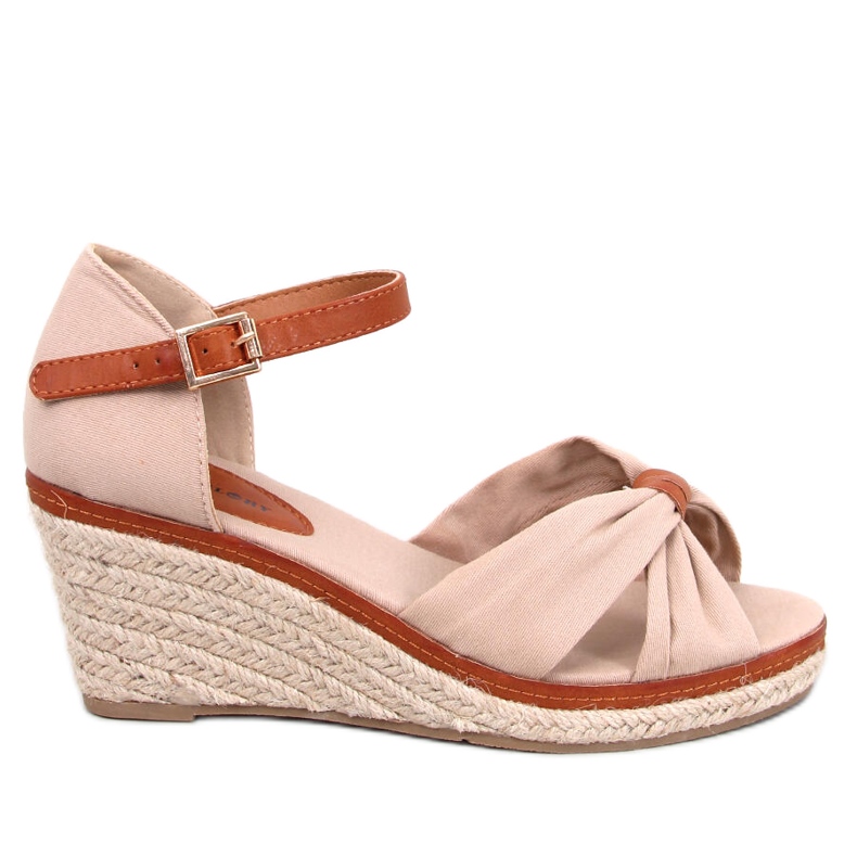 Espadrile cu pană Kristen Beige bej