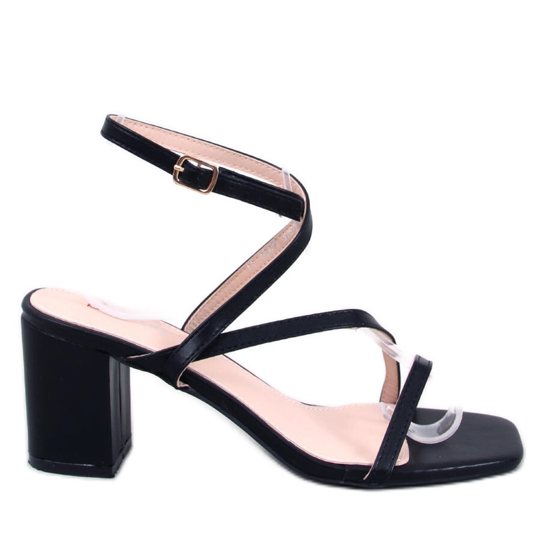 Theresa Sandale negre cu toc negru