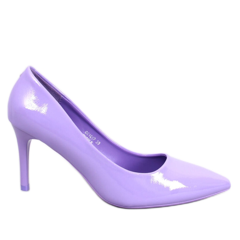 Pompe stiletto lăcuite Charlotte Purple violet