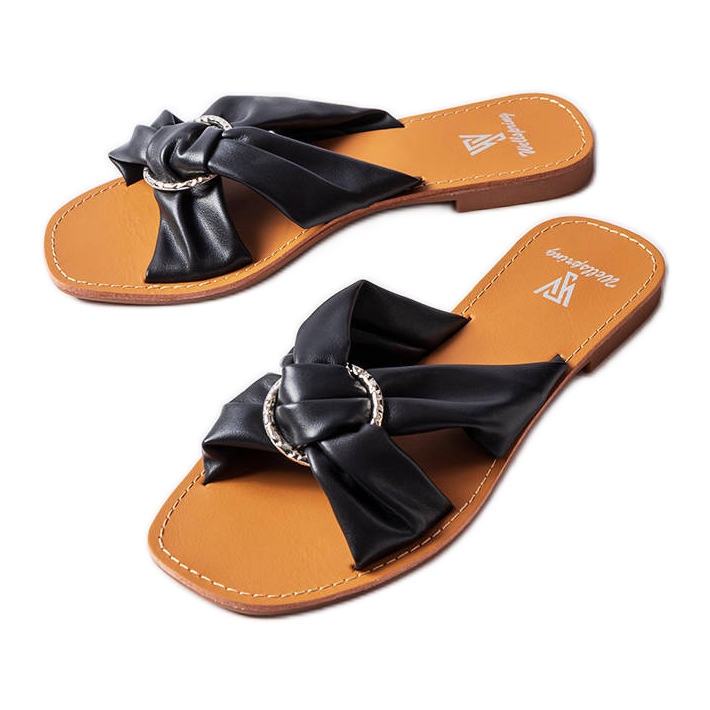 Papuci negri eleganti de la Belisarda negru