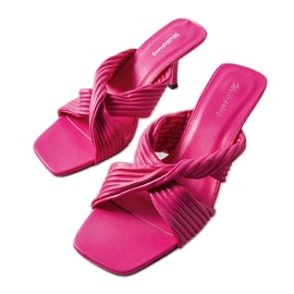 Inna Sandale roz cu toc de la Seiler Inna Sandale roz cu toc de la Seiler