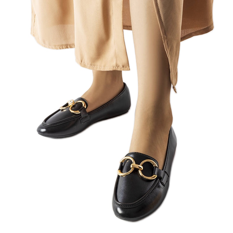 Mocasini de dama negri Couturier negru